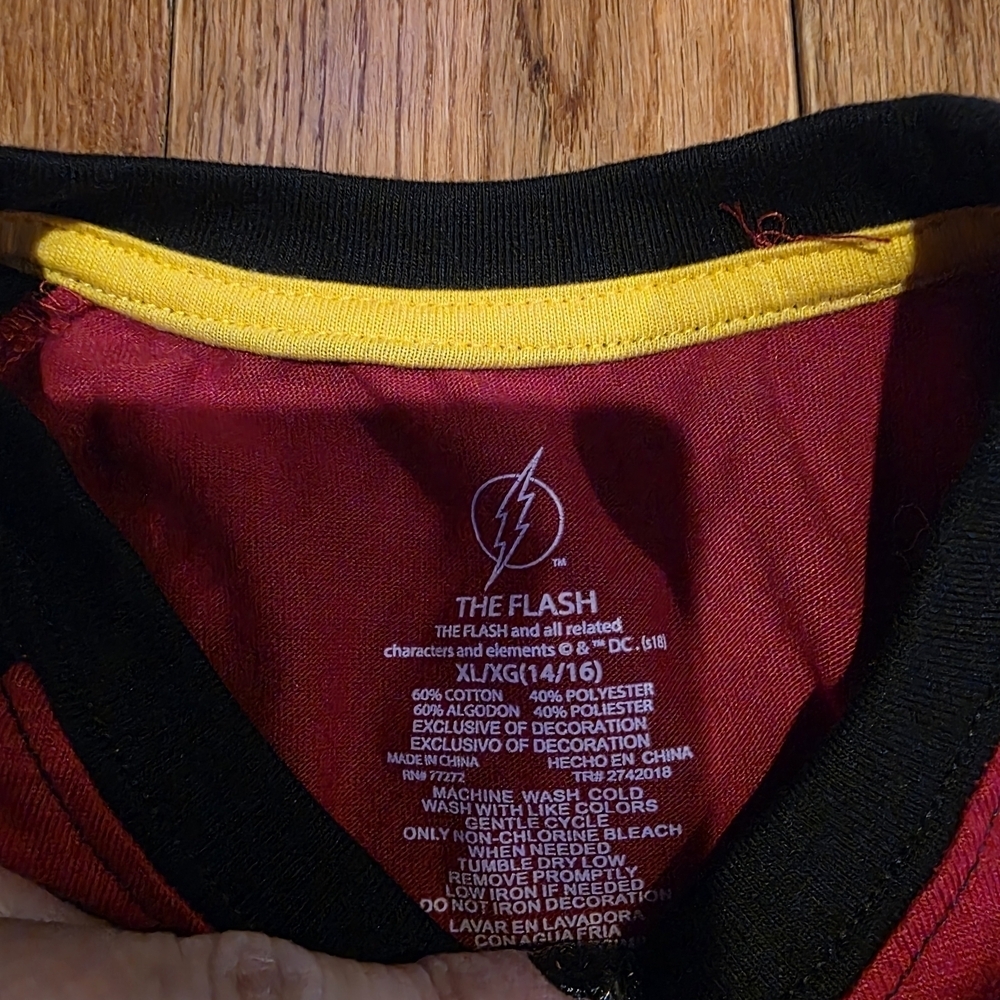 Marvel Kids Long Sleeve Tee - Red and Black - Picture 3 of 3